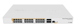 Switch Mikrotik CRS328‑24P‑4S+RM 24 Puertos GigaBitE PoE Adm.  4 SFP+