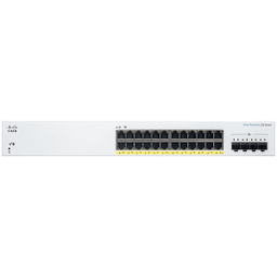 Switch Cisco Cbs220‑24P‑4G 24 Puertos Adm. GigaBit 4 SFP 24 Puertos PoE
