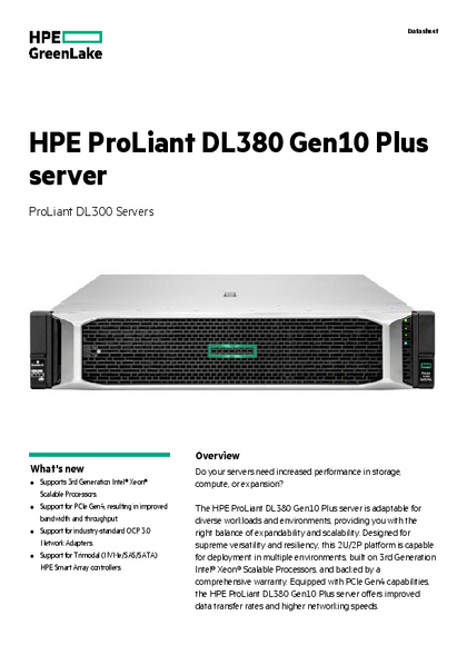 Servidor HPE DL380 Gen 10+ 4310 32GB 800W - PDF
