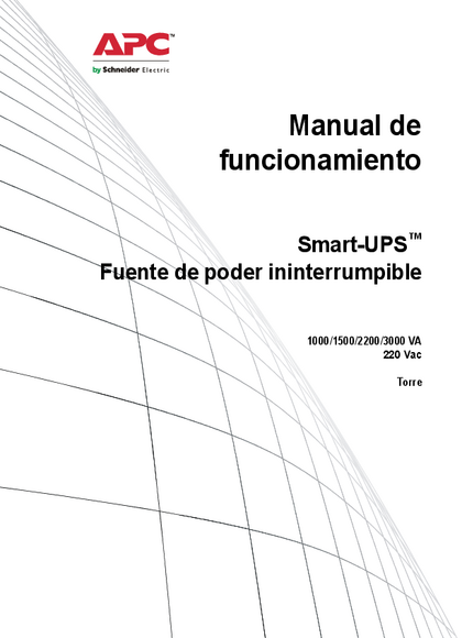 UPS APC Smart‑UPS SMT1500I‑AR 1500VA - PDF
